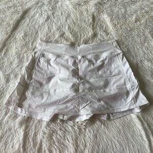 Pace Rival Mid Rise Skirt *Long in White